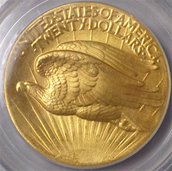 1907 St. Gauden Double Eagle - High Relief Detail | Reverse